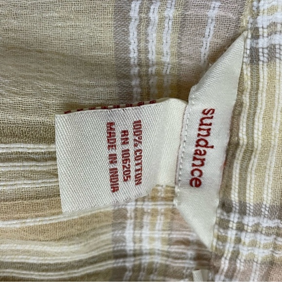 Sundance Shirt Womens Large Gauze Pullover Long Sleeve Large - Picture 10 of 12